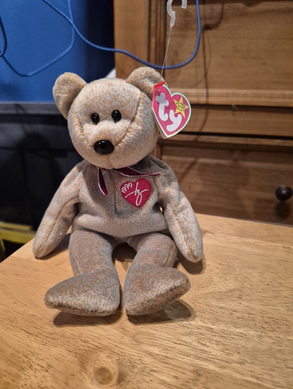 Vintage Ty Beanie Baby 1999 Signature Bear With Tag